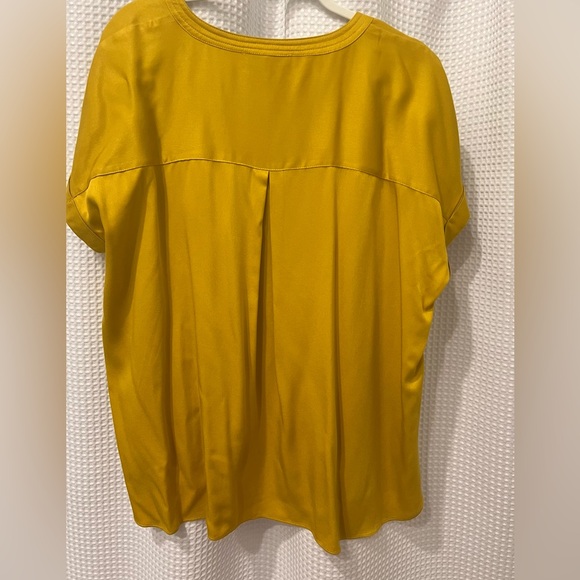 Rose + Olive Mustard Top Blouse XL - Picture 2 of 5